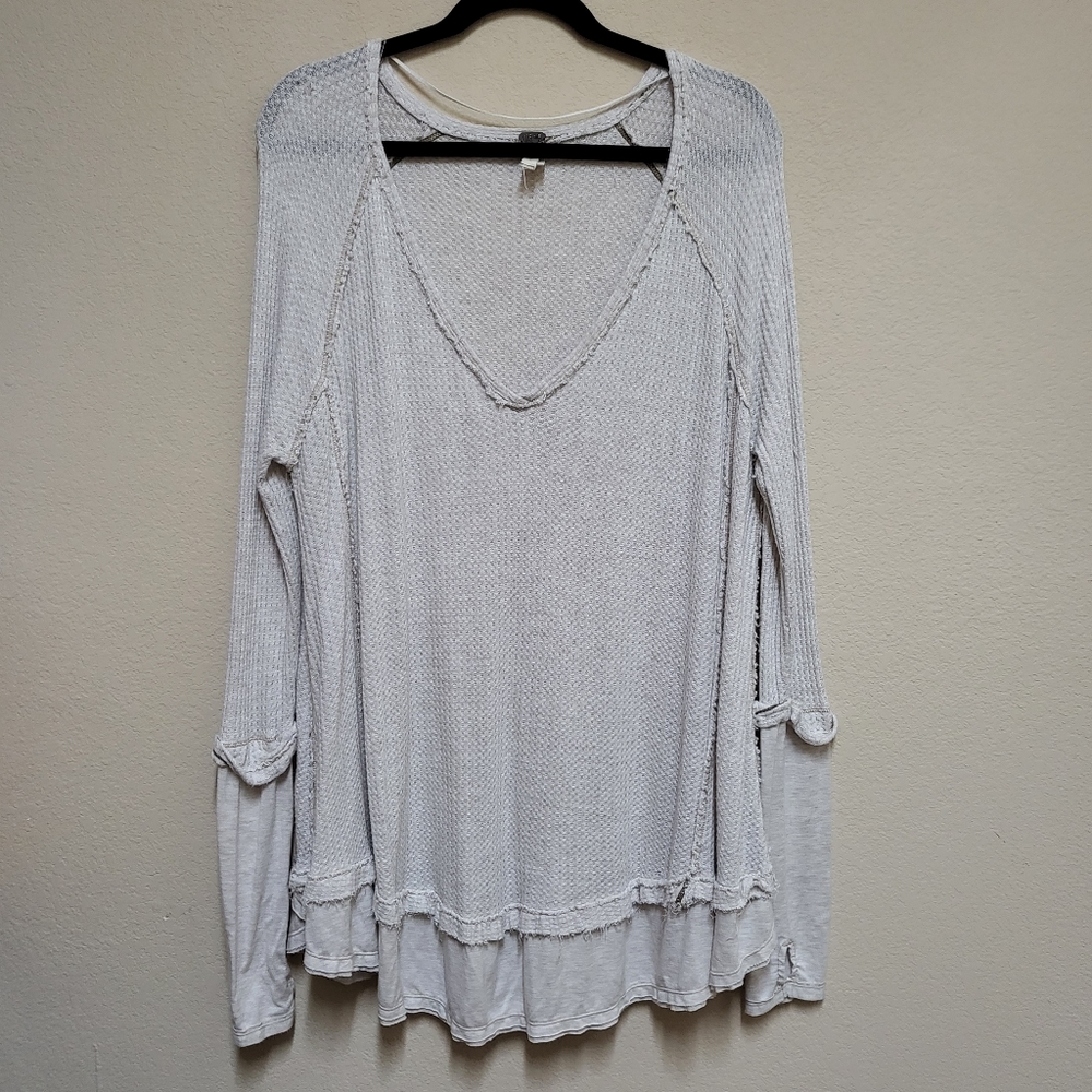 We the Free- Long Sleeve Thermal Oversized Tunic